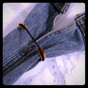 Rose Gold Bangle to hold Hair Tie